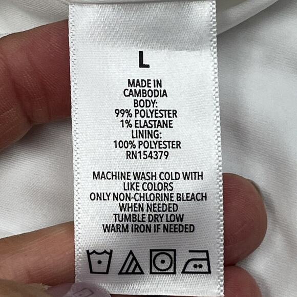 Aeropostale Milkmaid Babydoll Y2K Mini Dress White Size L Coquette Feminine - Picture 8 of 11